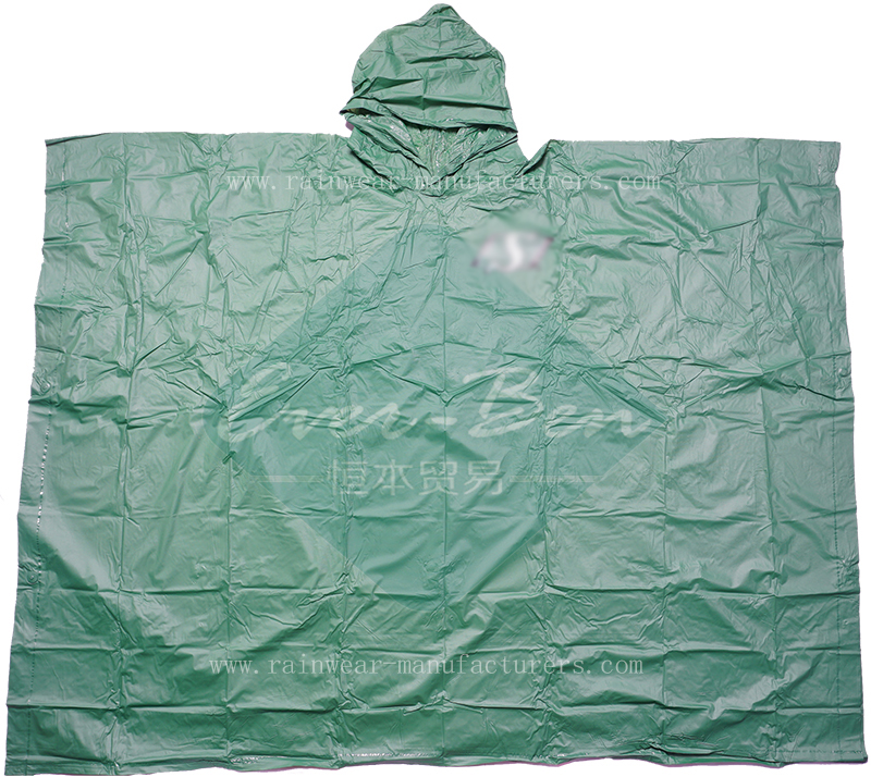 China green rain poncho supplier